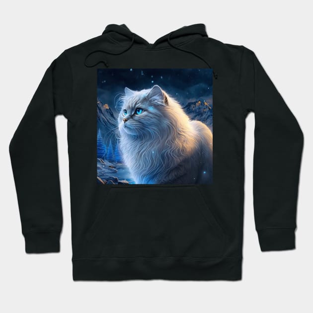 Ice Queen Siberian Cat Hoodie by Enchanted Reverie